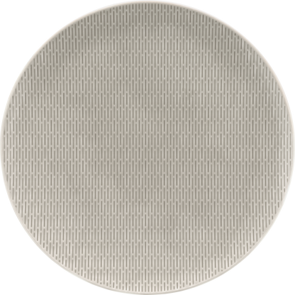 Plate flat round coupe structure GRAY 26cm