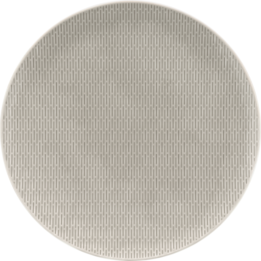 Plate flat round coupe structure GRAY 32cm