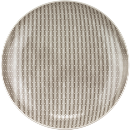 Plate deep round coupe structure GRAY 29cm
