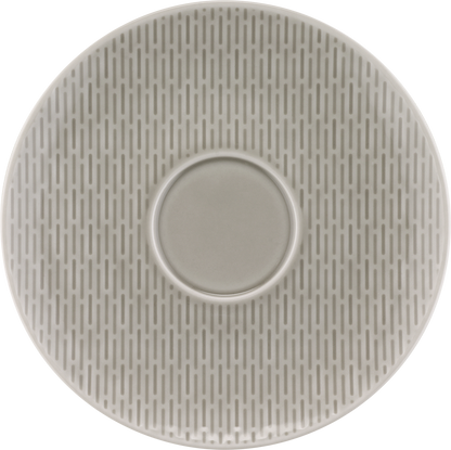 Combi saucer round structure GRAY 16cm