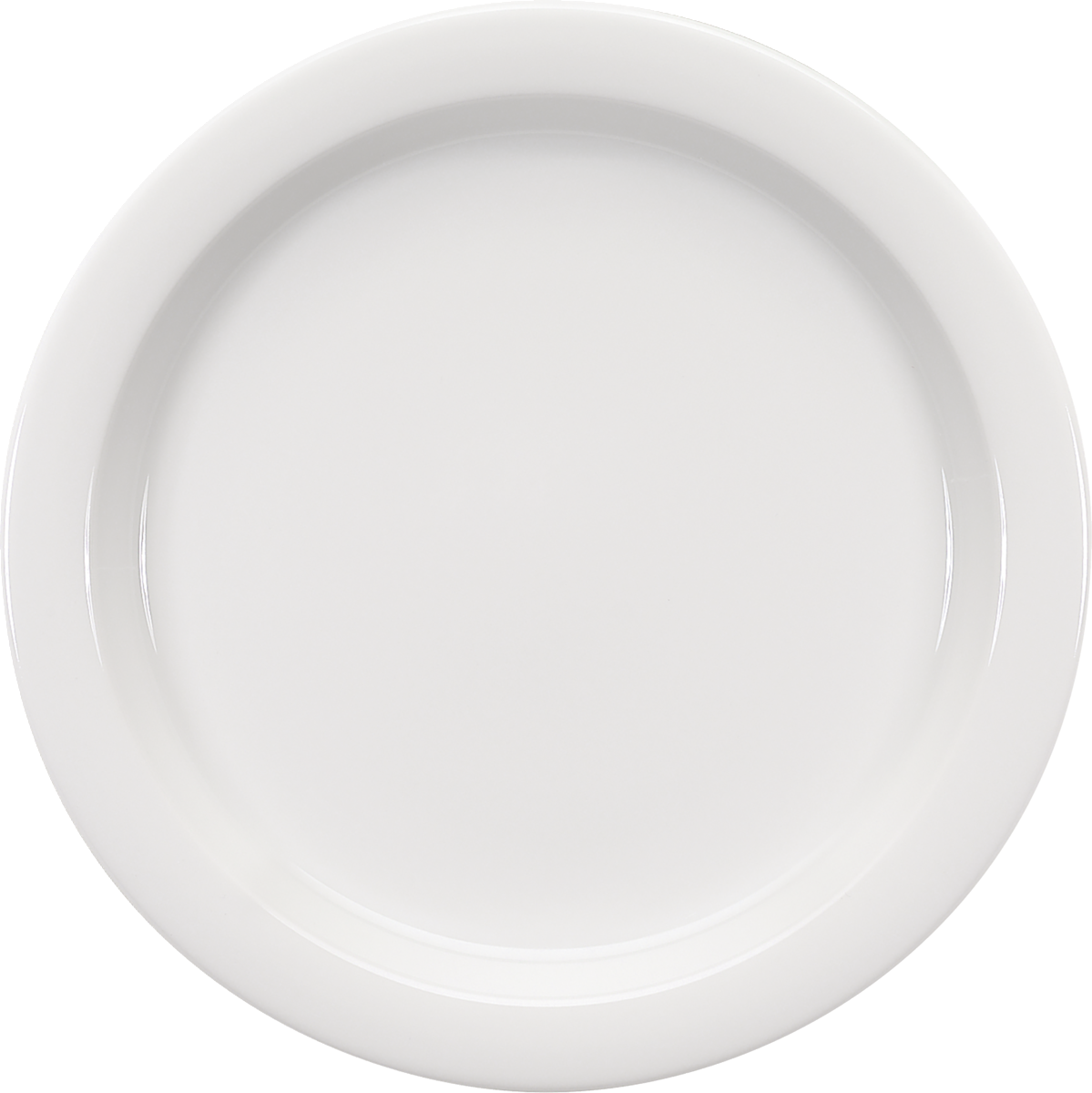 Plate half-deep round with rim 25cm