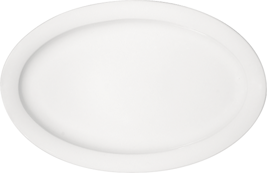 Platter oval with rim 32x21cm