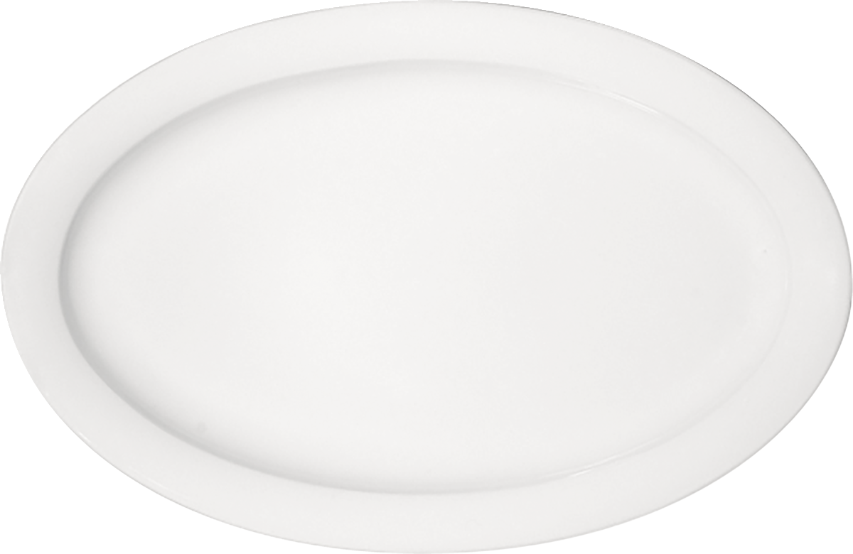 Platter oval with rim 36x24cm