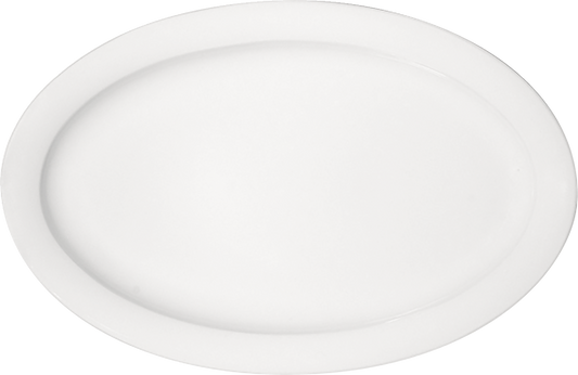 Platter oval with rim 36x24cm