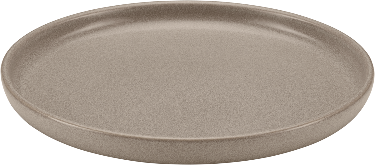 Plate flat round sand 22cm