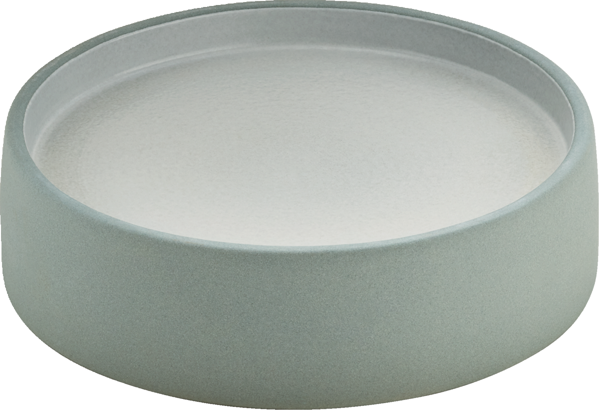 Plate flat/deep round grey/white 16cm