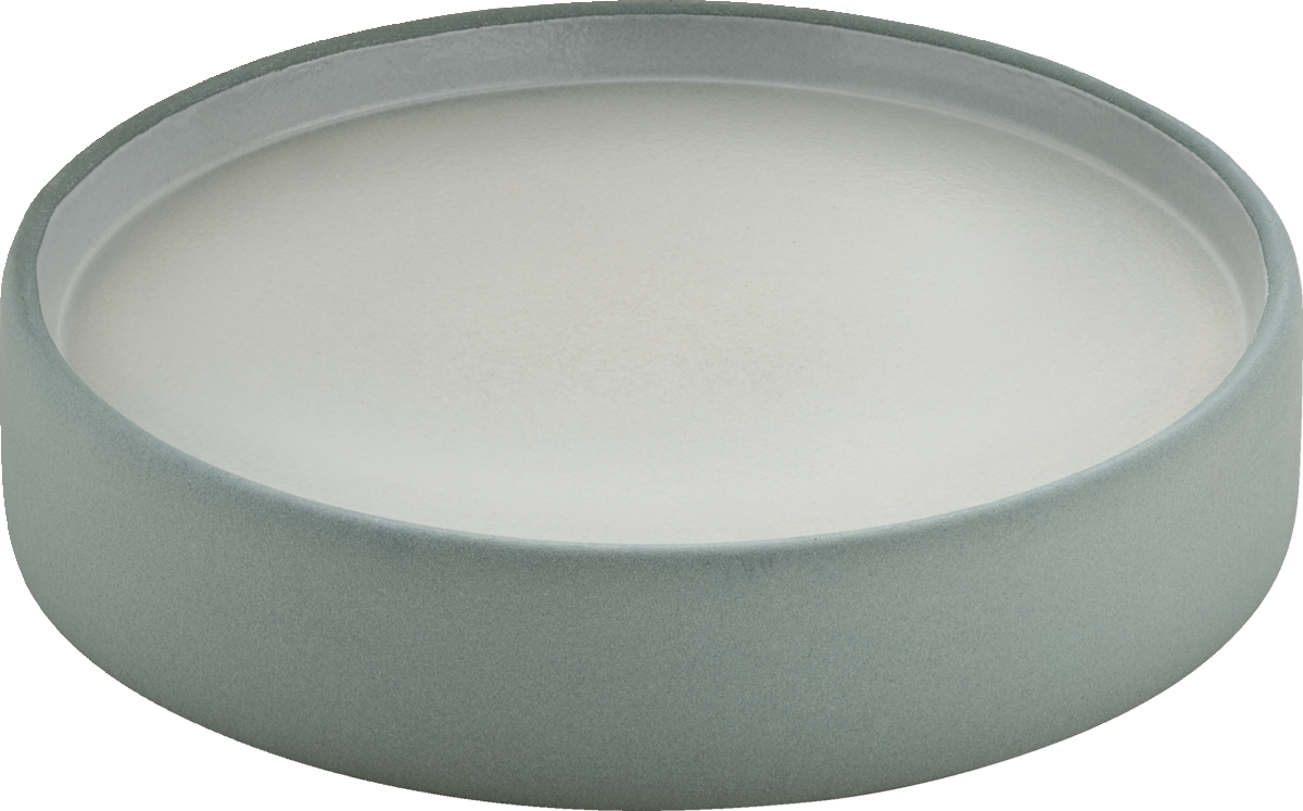 Plate flat/deep round grey/white 21cm