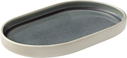 Platter oval grey 18cm