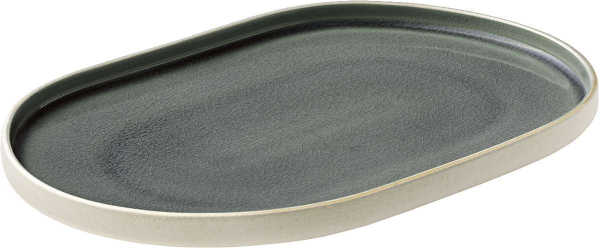 Platter oval gray 30cm