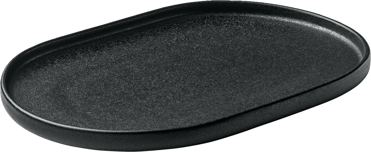 Platter oval black 30cm