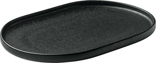 Platter oval black 30cm