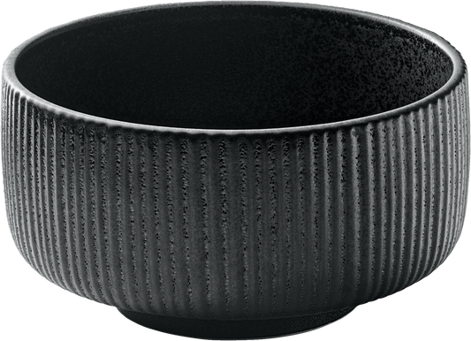 Dish round embossed black 15cm/0.88l