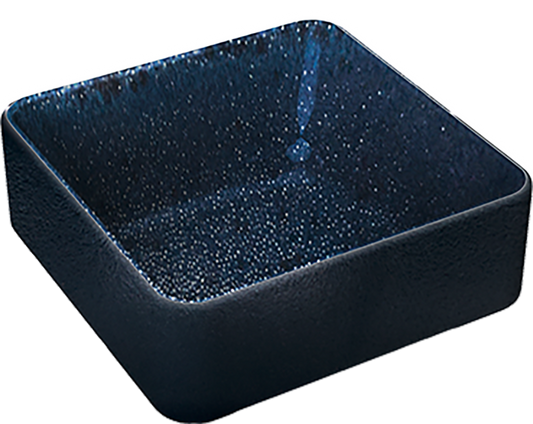 Small bowl square stackable black 9x9cm/0.19l