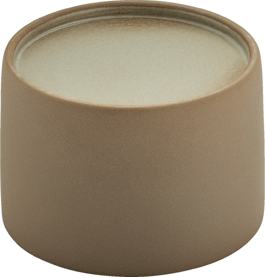 Bowl/plateau round beige/grey 10cm/0.38l