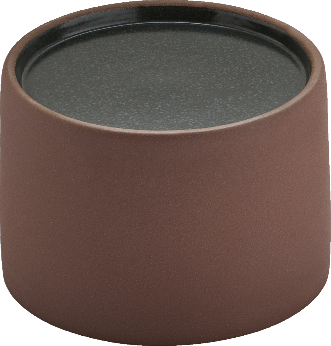 Bowl/plateau round brown/black 10cm/0.38l