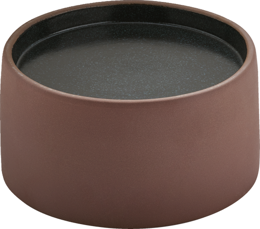 Bowl/plateau round brown/black 16cm/1.00l
