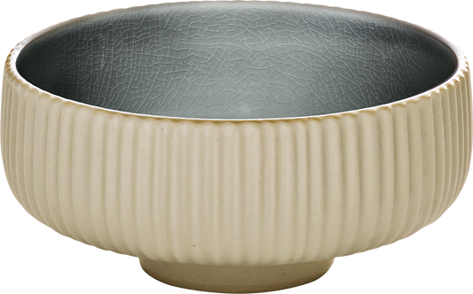 Small bowl round embossed gray 8cm/0.12l