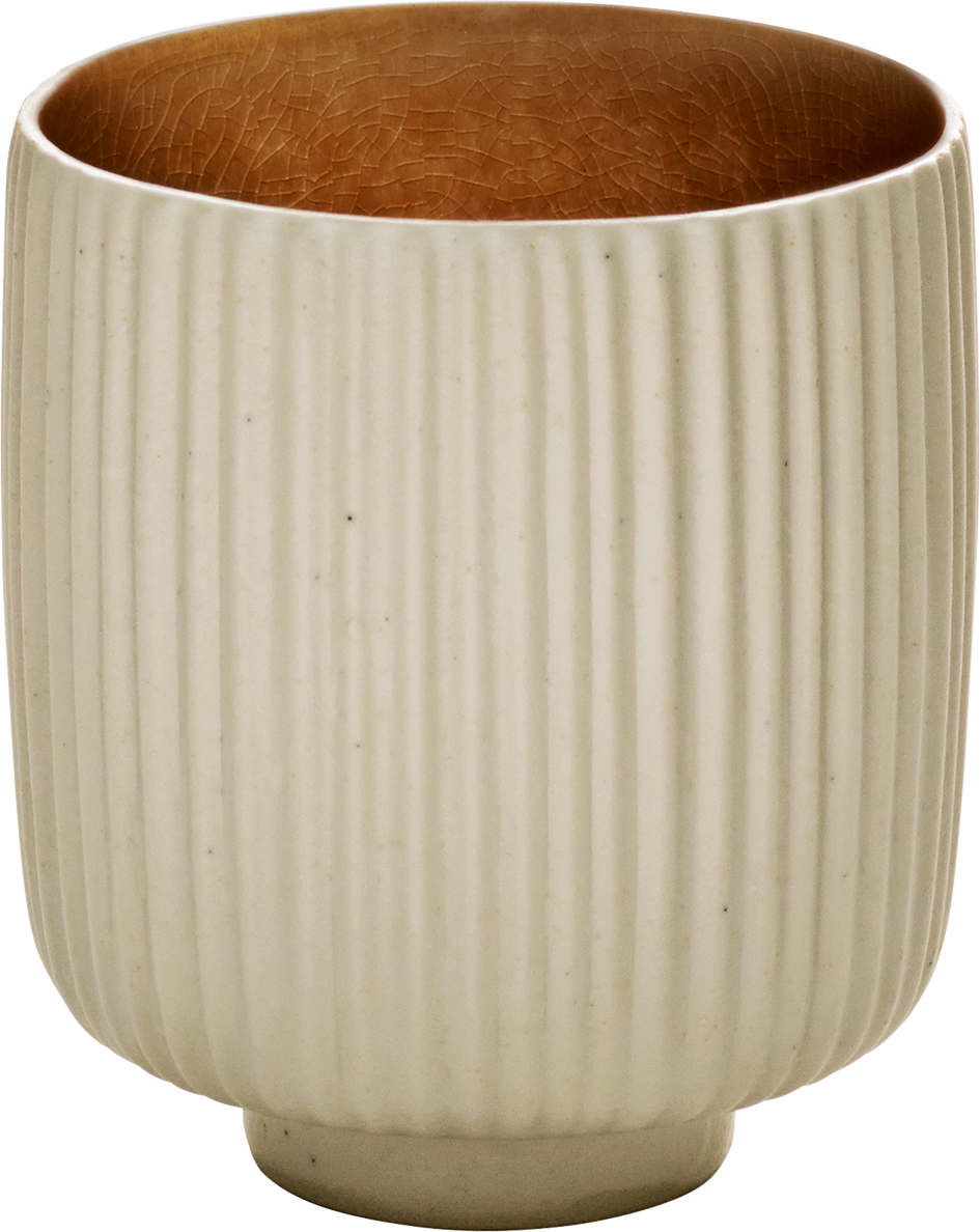 Mug embossed brown 0.30l