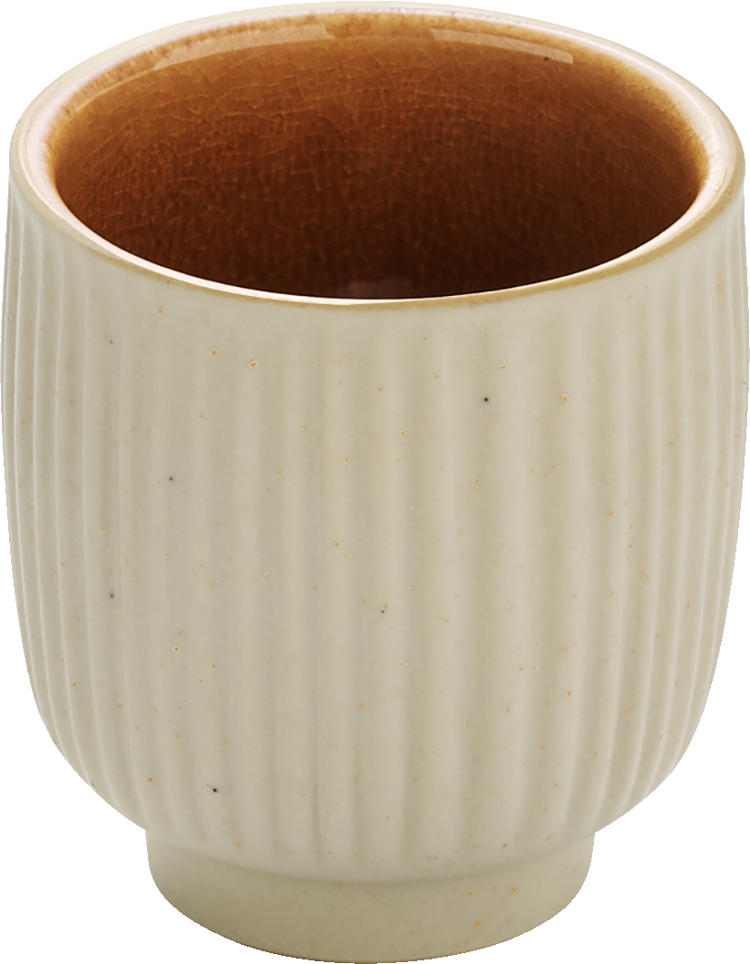 Cup embossed brown 0.10l