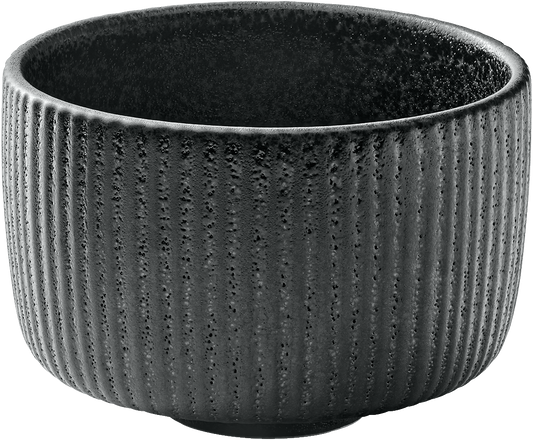Mug low embossed black 0.30l