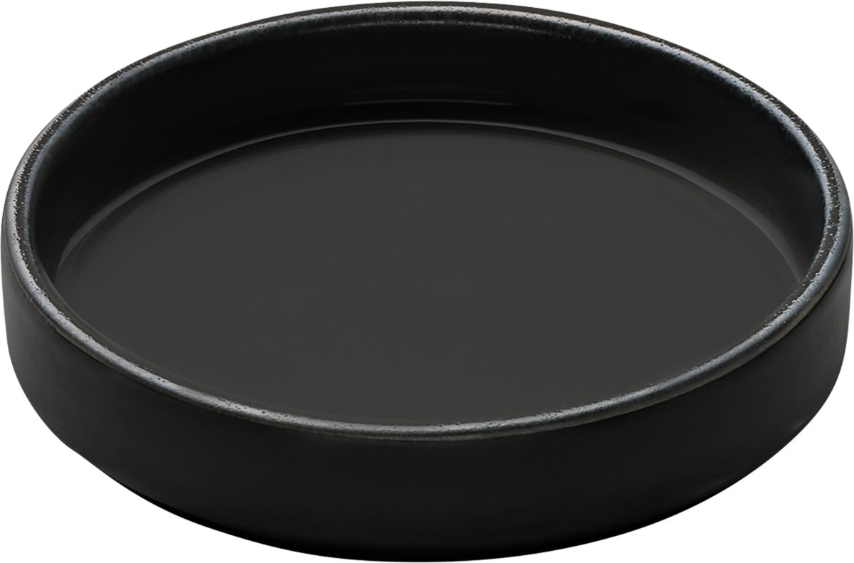 Cocotte modern lid/plate black 14cm