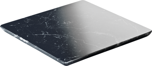 Platter square black 18x18cm