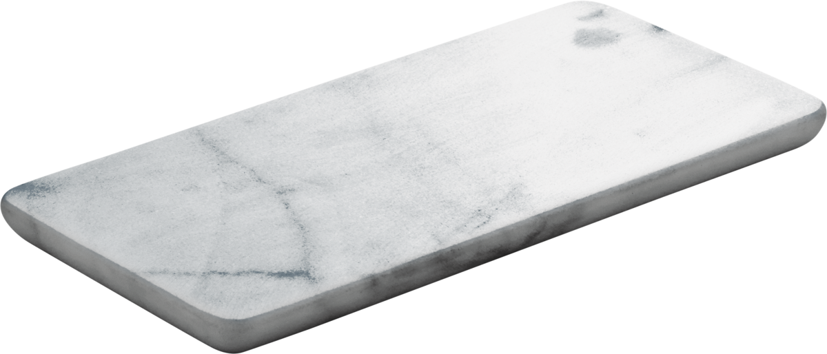 Platter rectangular white 18x9cm