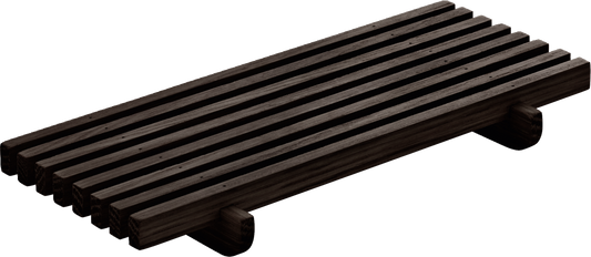 Crumb grille rectangular Wenge 18x9cm