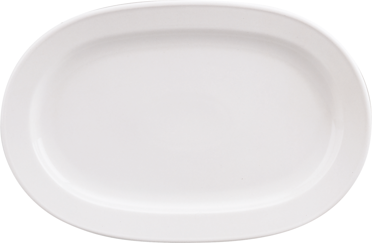 Platter oval with rim 21x14cm