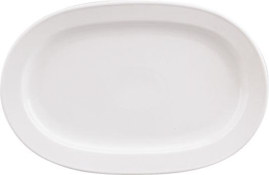 Platter oval with rim 38x26cm