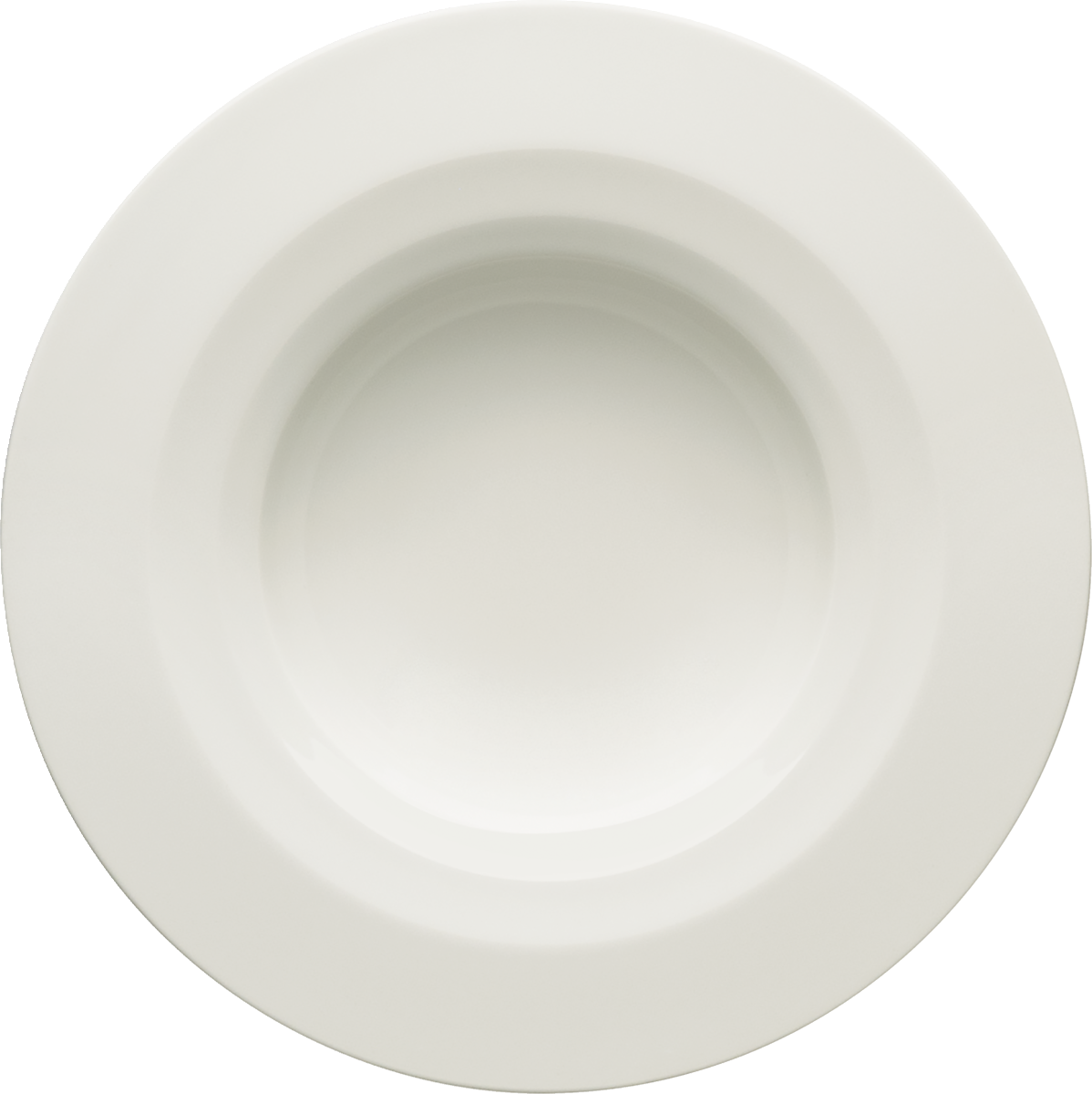 Plate deep round with rim 25cm