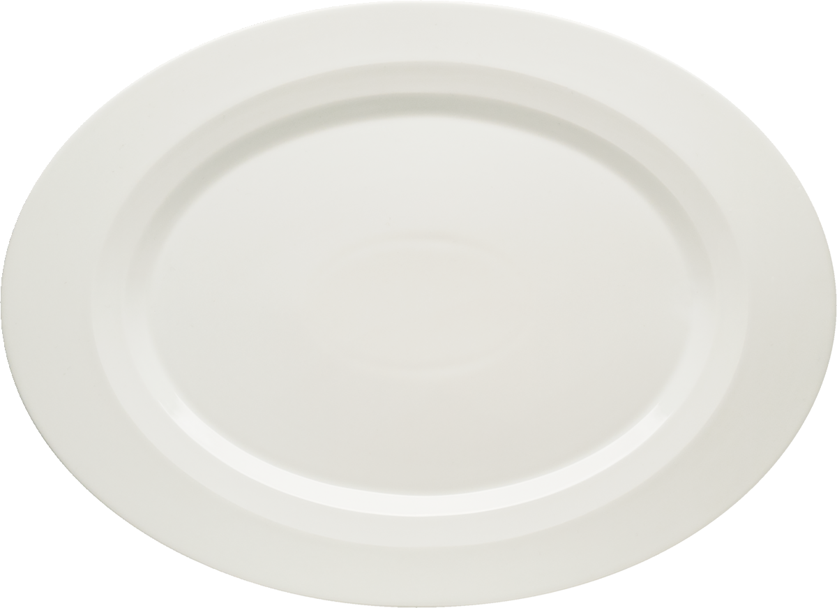 Platter oval with rim 23x17cm