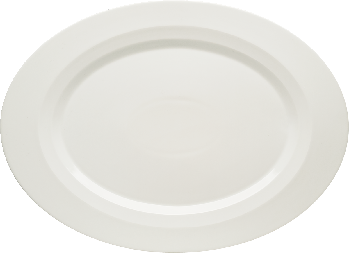 Platter oval with rim 38x28cm