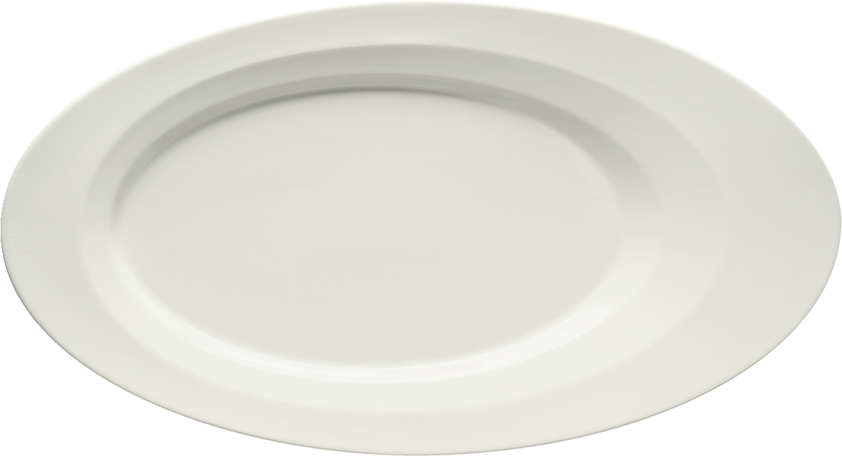 Platter oval with rim 30x17cm
