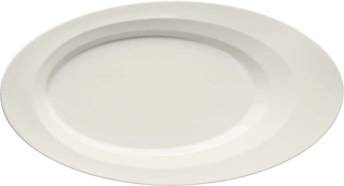 Platter oval with rim 36x20cm