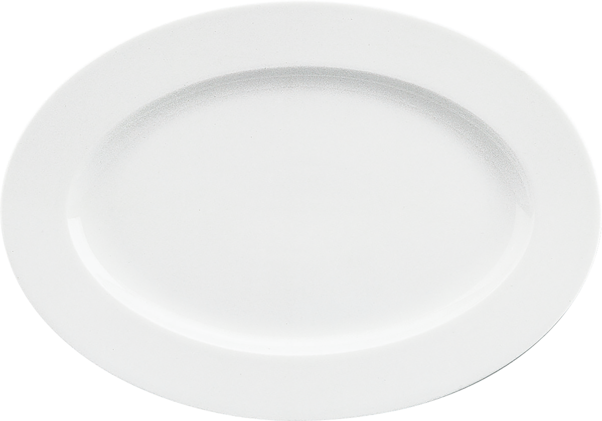Platter oval with rim 33x23cm