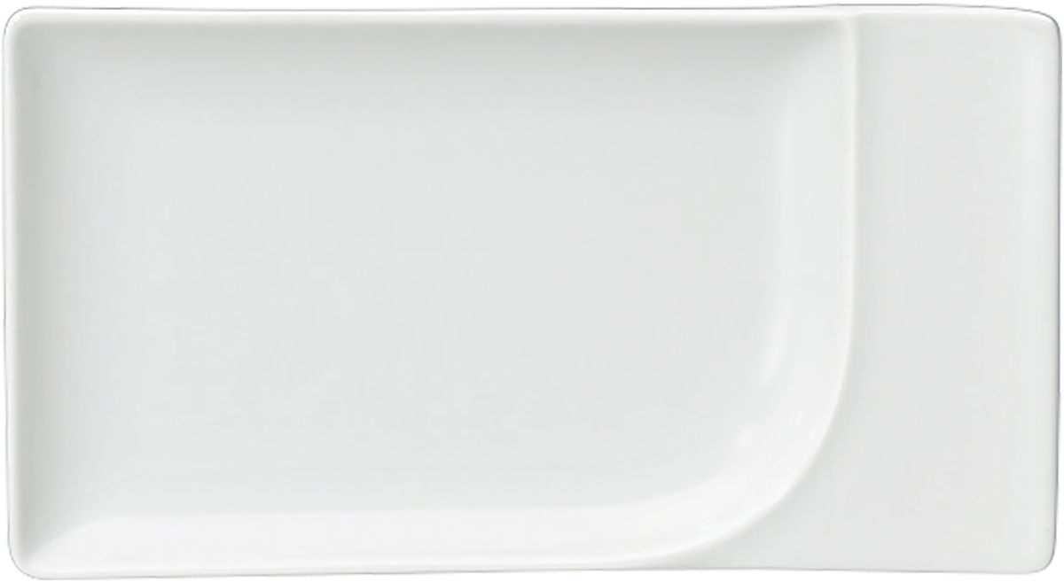 Platter rectangular with rim 20x11cm