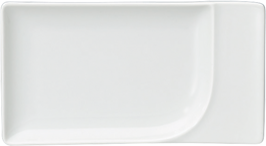 Platter rectangular with rim 20x11cm