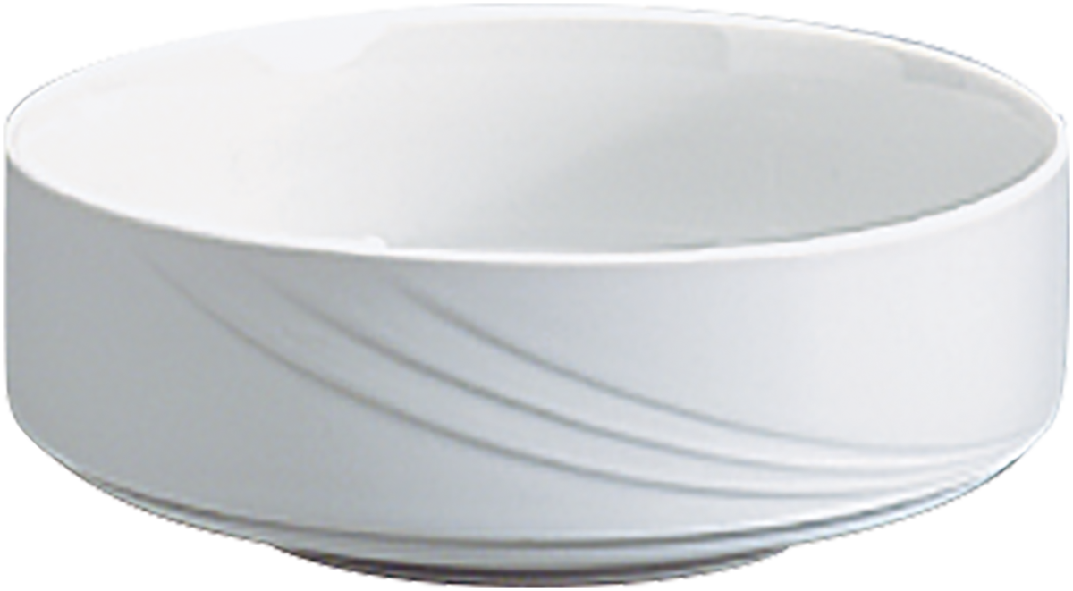 Bowl round stackable embossed 12cm/0.30l