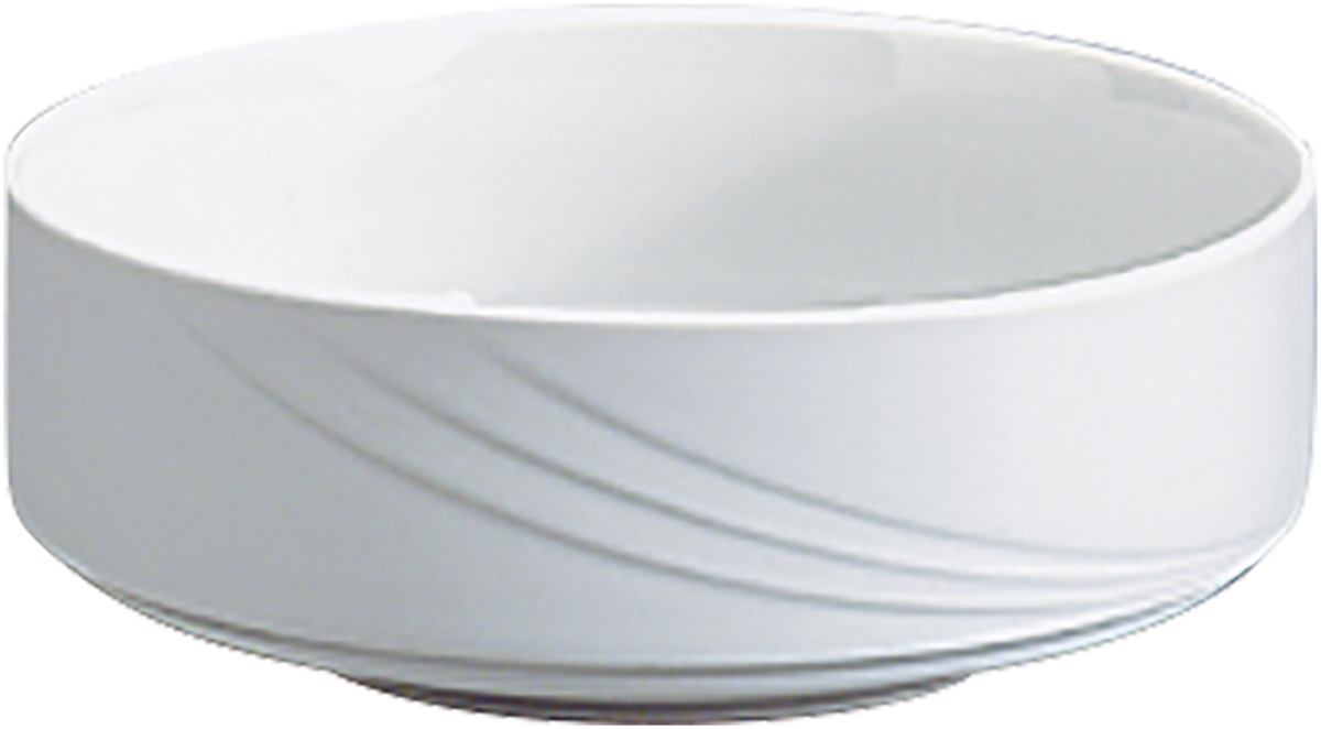 Dish round stackable embossed 15cm/0.59l