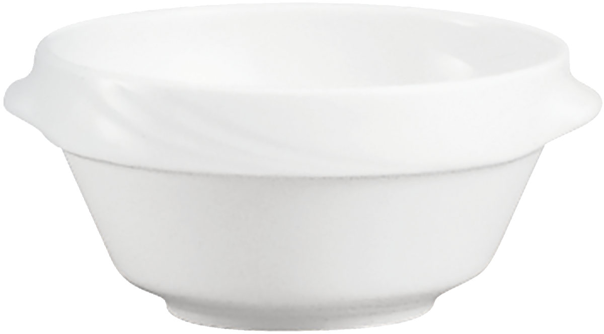 Soup bowl round stackable embossed 12cm/0.40l