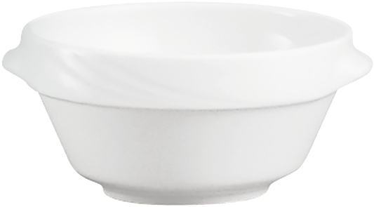 Soup bowl round stackable embossed 12cm/0.40l