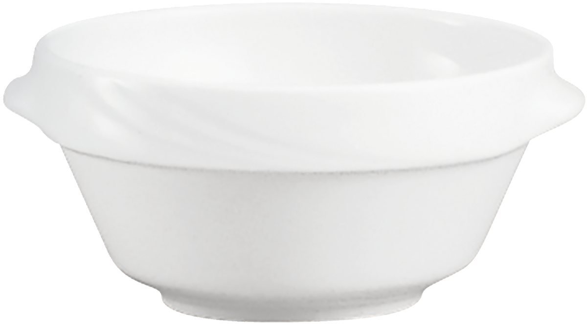 Soup bowl round stackable embossed 13cm/0.50l
