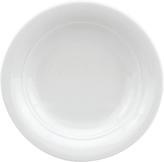 Plate deep round with rim 21cm