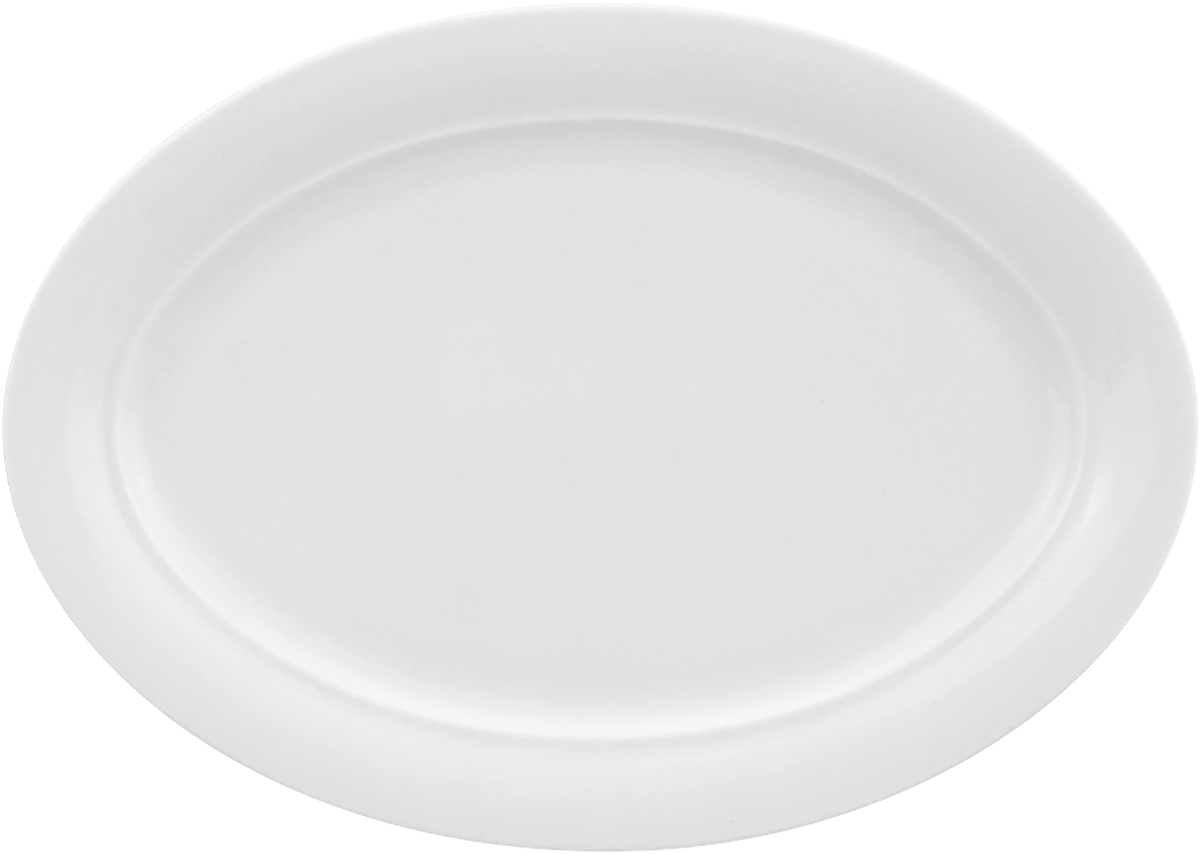 Platter oval with rim 26x18cm