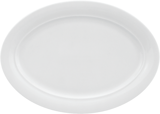Platter oval with rim 26x18cm