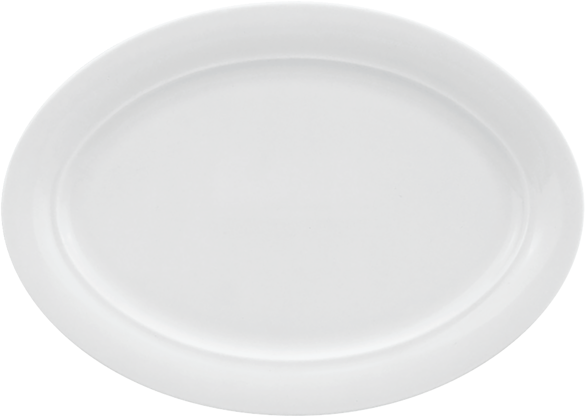Platter oval with rim 36x26cm