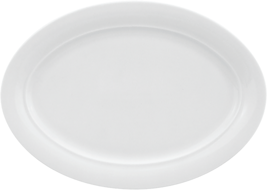 Platter oval with rim 36x26cm
