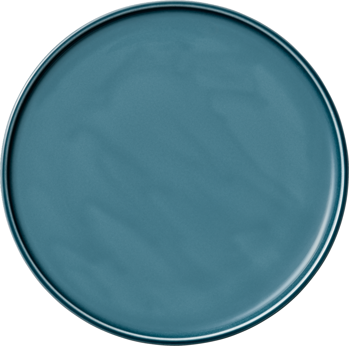 Plate flat round coupe PETROL BLUE 28cm