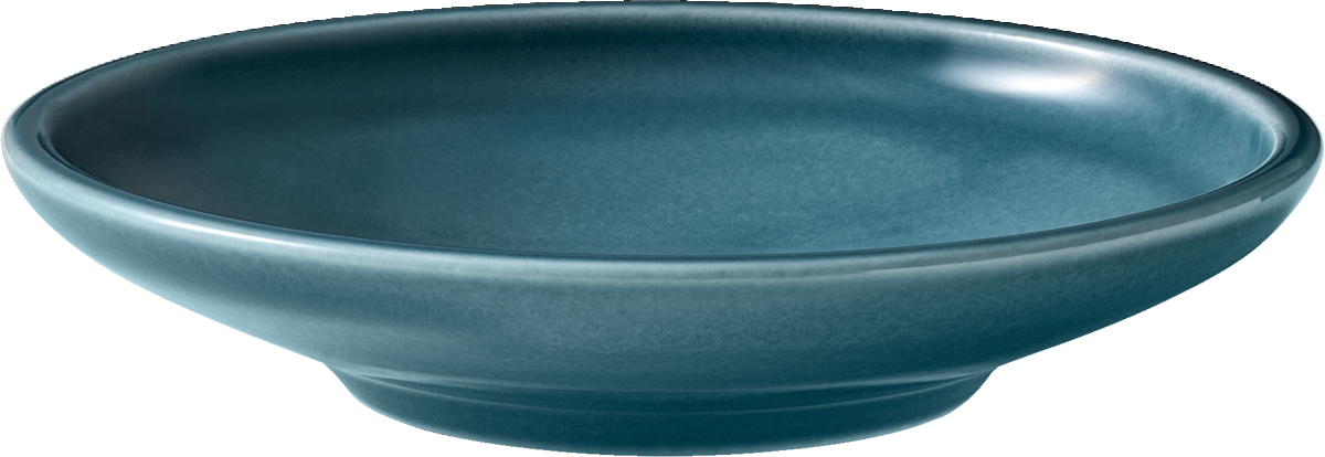 Plate deep round coupe PETROL BLUE 15cm